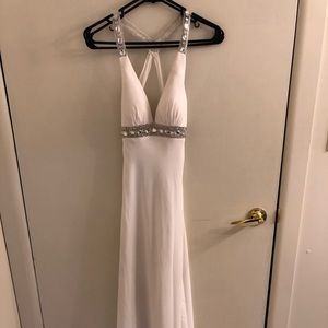 White prom dress